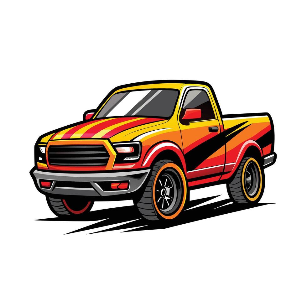 Realistic Truck Illustration vector