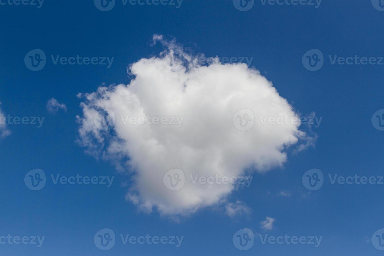 white clouds and blue sky photo