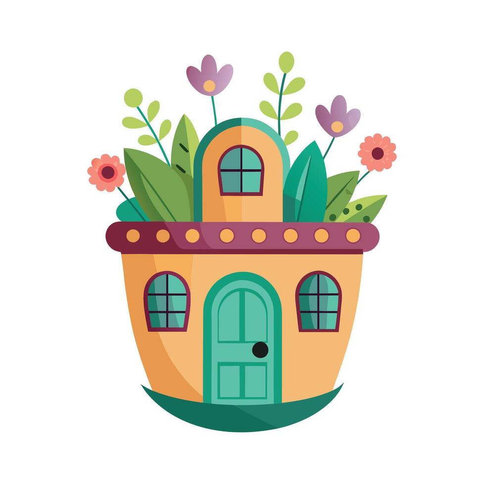 Flowerpot Houseplant Illustration vector