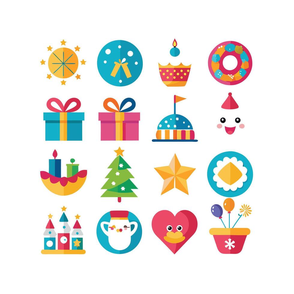 Holiday and Event Icon Set Collection IllustrationHoliday and Event Icon Set Collection Illustration vector
