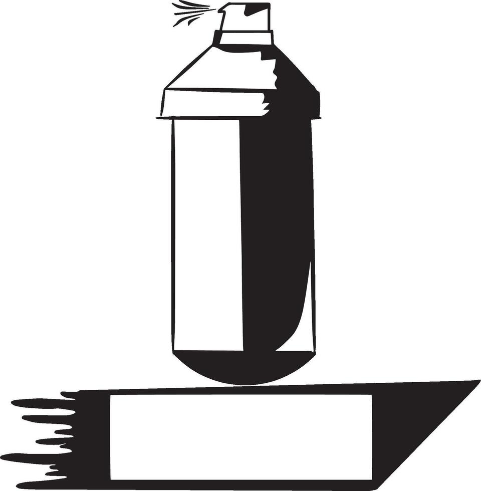 spray paint bottle isolated icon vector
