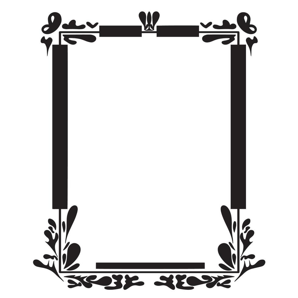 leaf frame image, leaf square frame. vector
