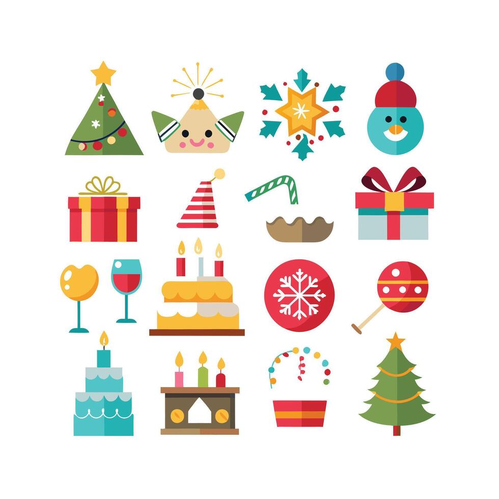 Holiday and Event Icon Set Collection IllustrationHoliday and Event Icon Set Collection Illustration vector