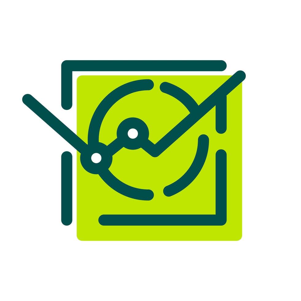 Business icons with green color. Clock icon with a checkmark on a green background. Perfect for websites, presentations, apps, and other digital projects. vector