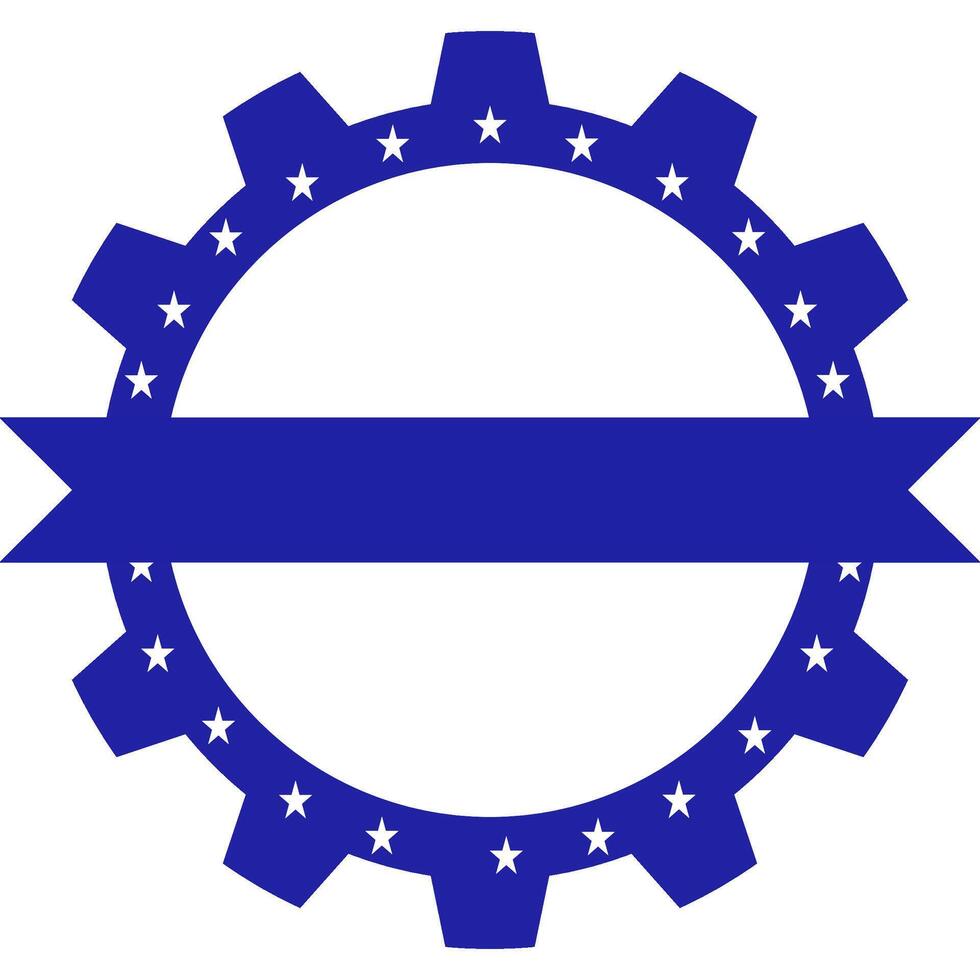 cogs with star vector