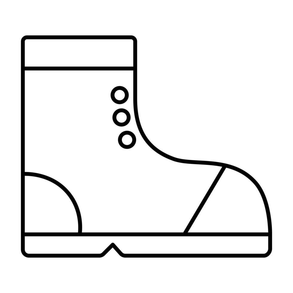 Boots line icon. vector