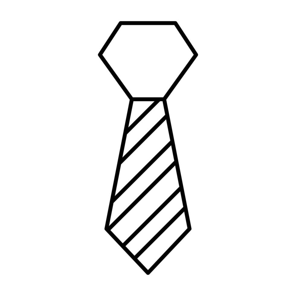 Necktie line icon. vector
