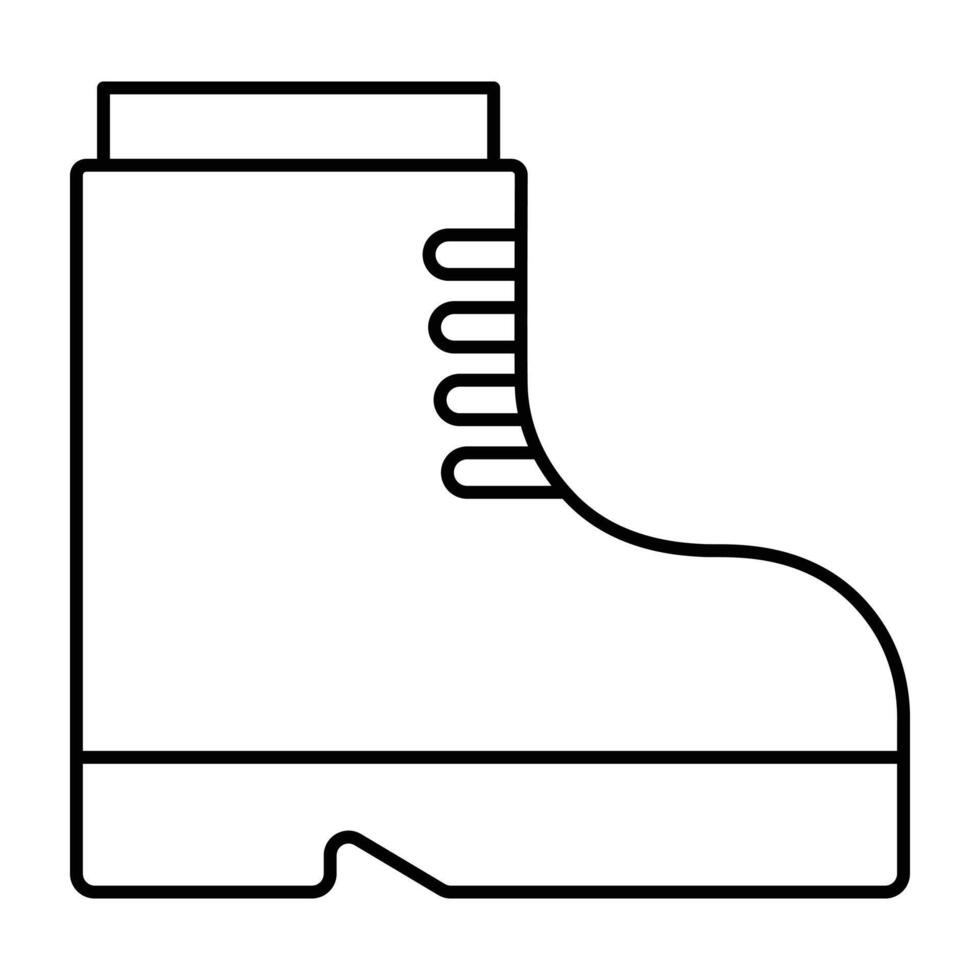 Boots line icon. vector