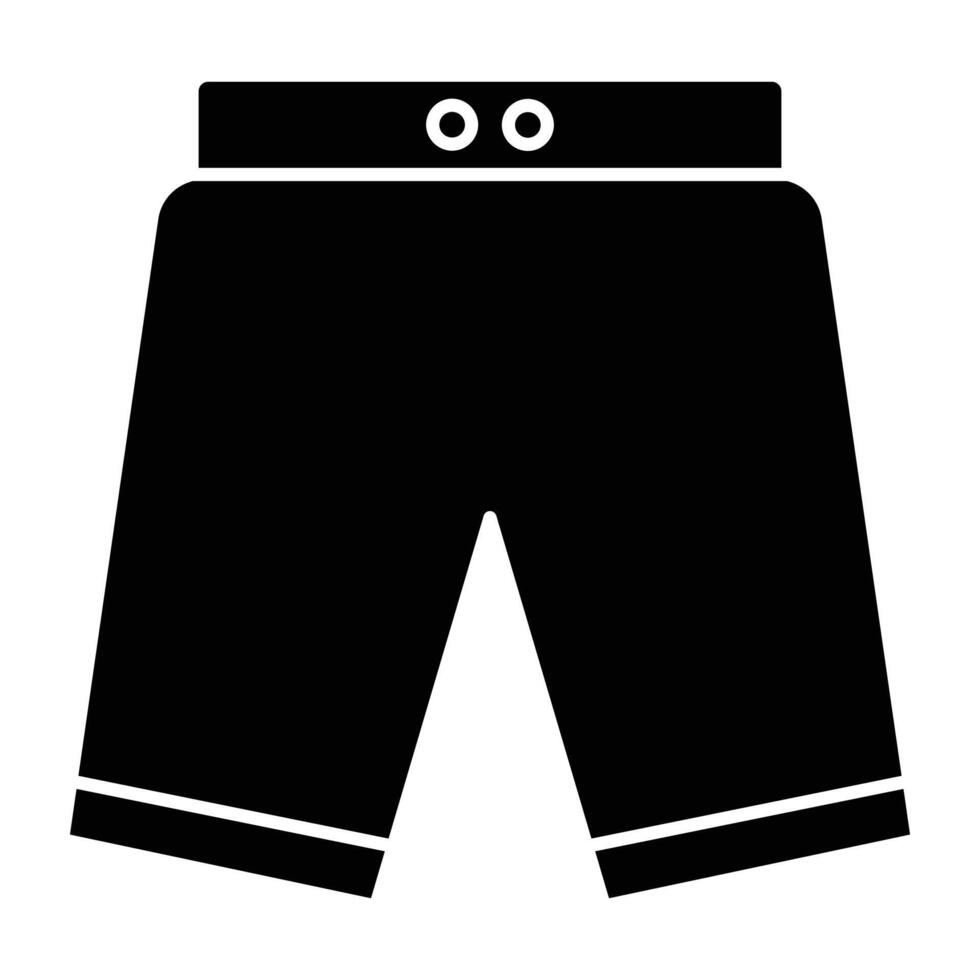 Shorts Black icon. vector