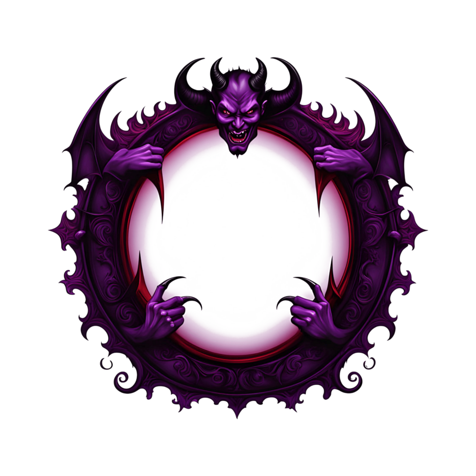 Devil Border Frame Transparent Background png
