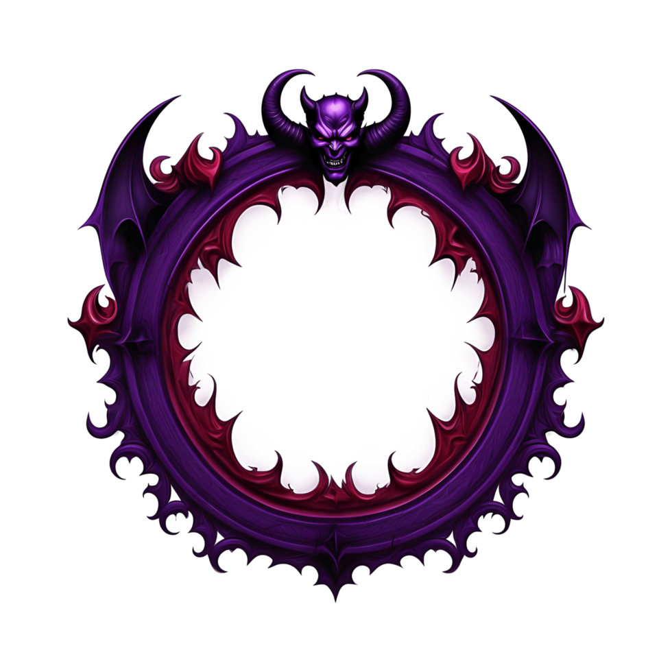 Devil Border Frame Transparent Background png