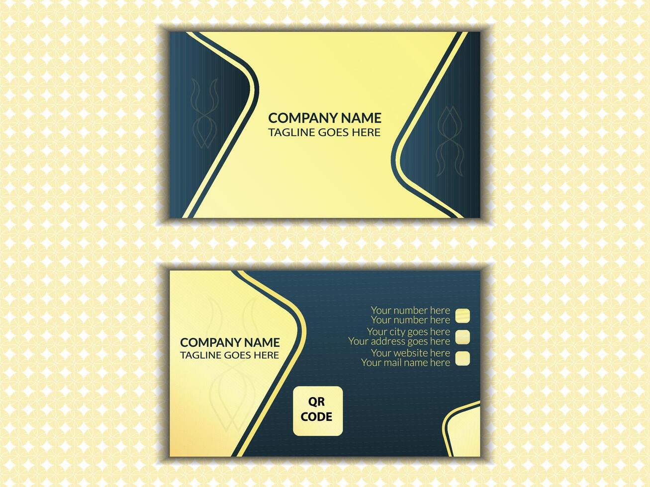 Clean style modern professional business card template vector