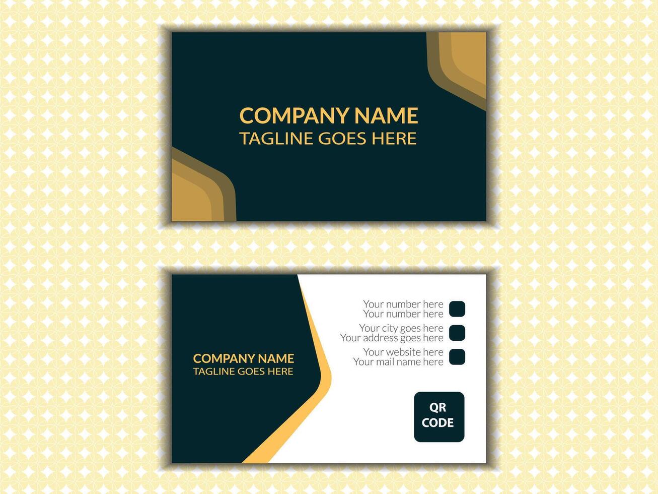 Clean style modern professional business card template vector