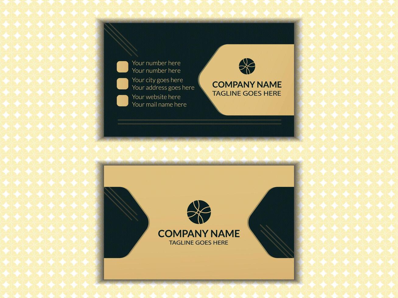 Clean style modern professional business card template vector