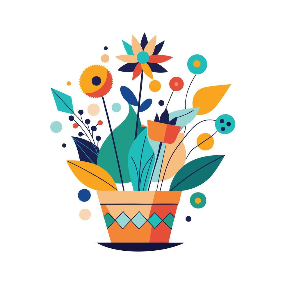 Flowerpot Houseplant Illustration vector