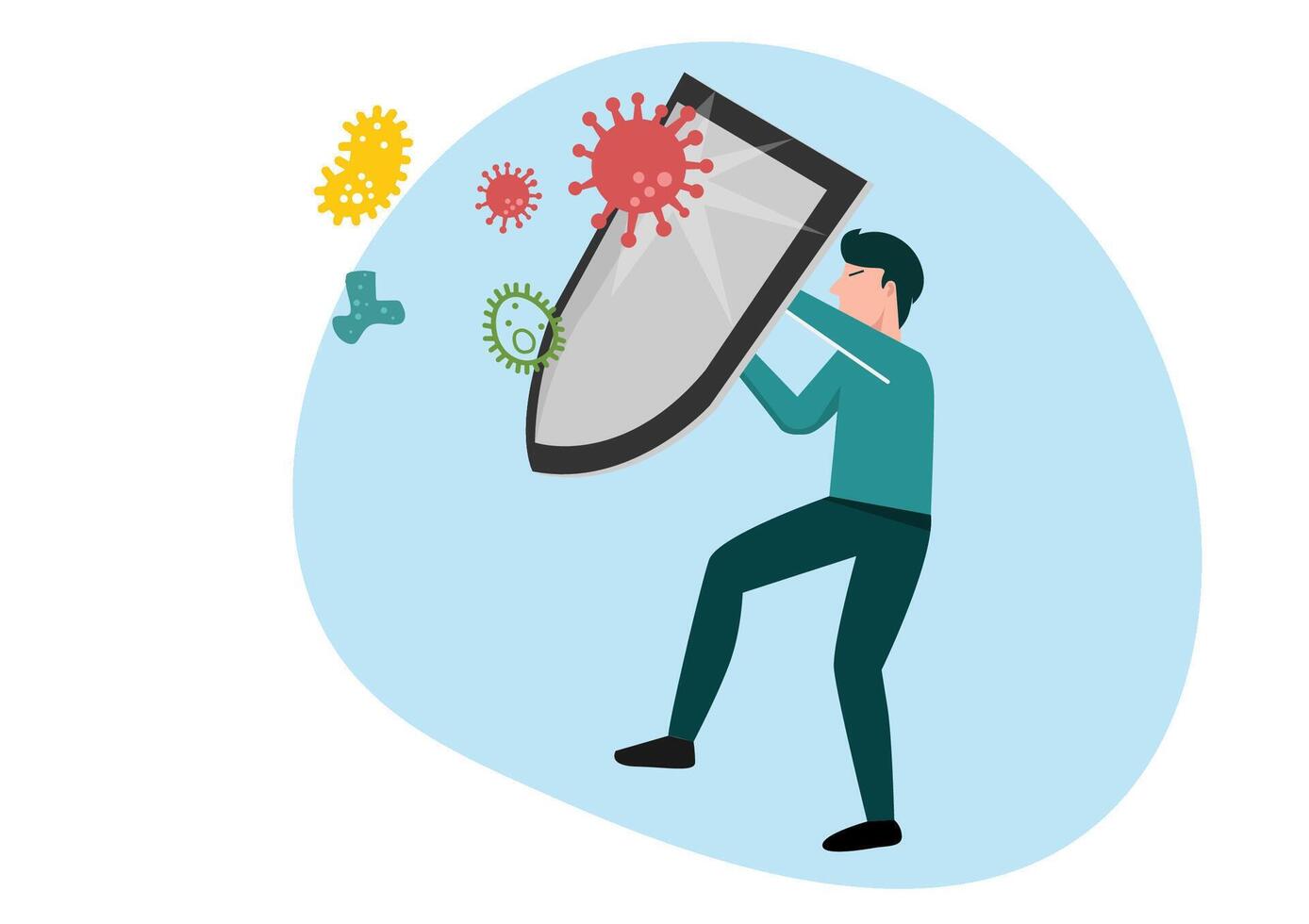 Working men are protected from viruses and bacteria by a series of vector-based immune defenses. Those who resist and prevent disease vector