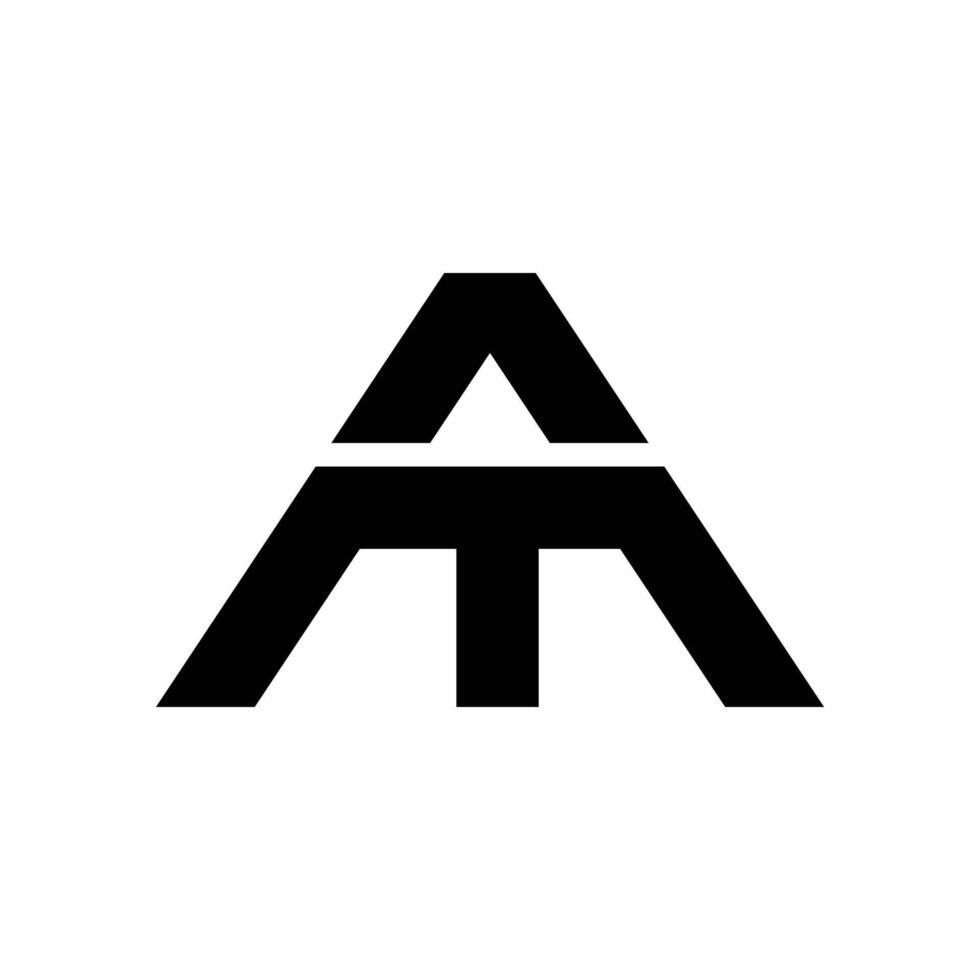 Letter Am or Ma initial modern logo idea vector