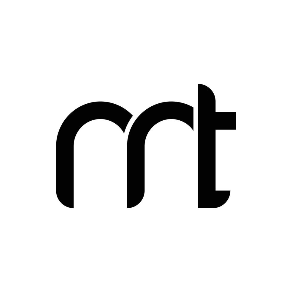 Letter mt with lowercase sign modern unique logo vector