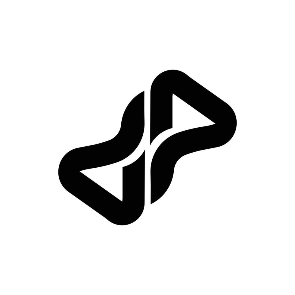 Letter Dp modern stylish lowercase logo vector