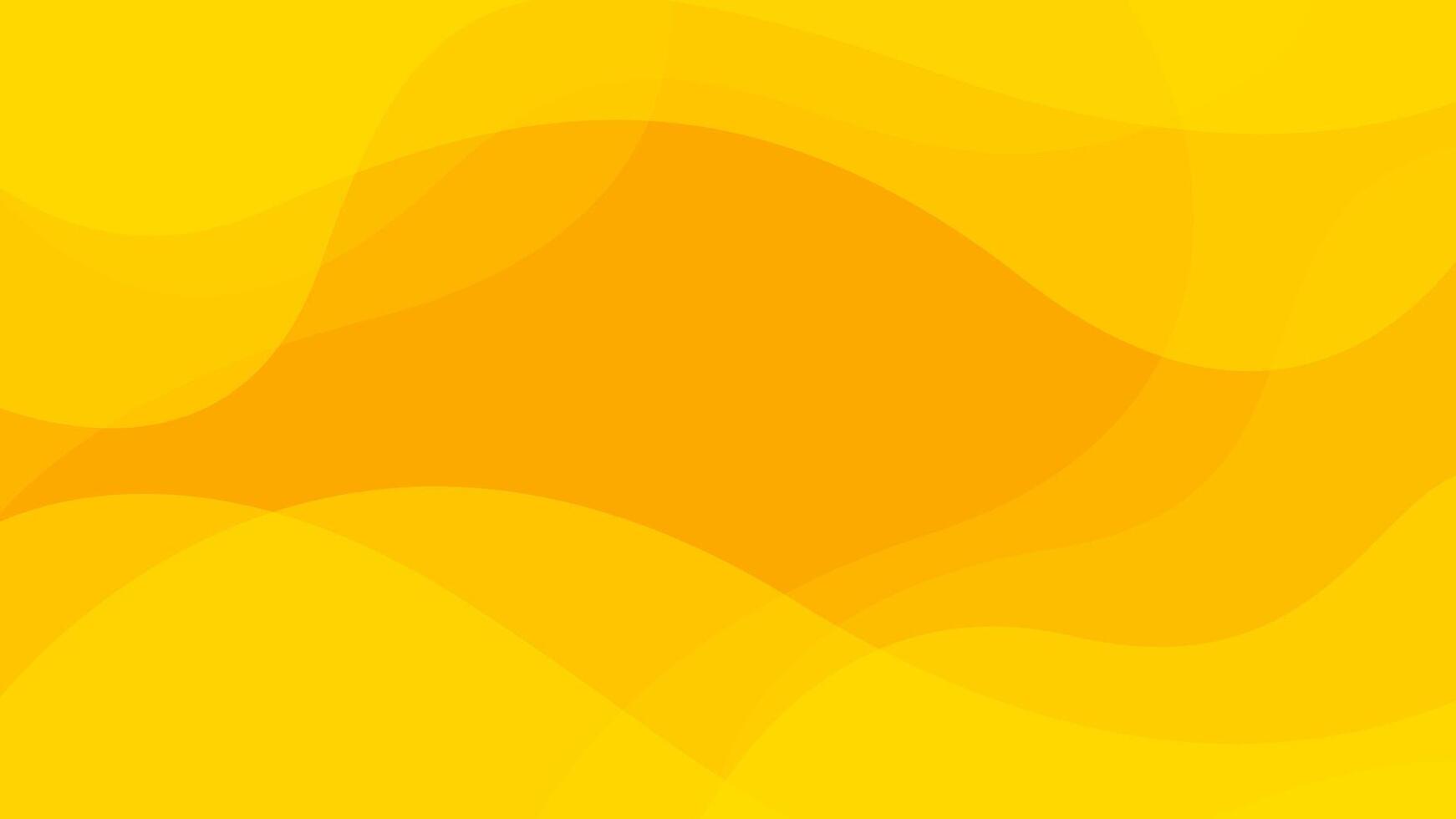 Bright yellow dynamic abstract background. Modern lemon orange color. Fresh template banner for web, pages, sales, events, holidays, parties, and falling. waving shapes with soft shadow vector