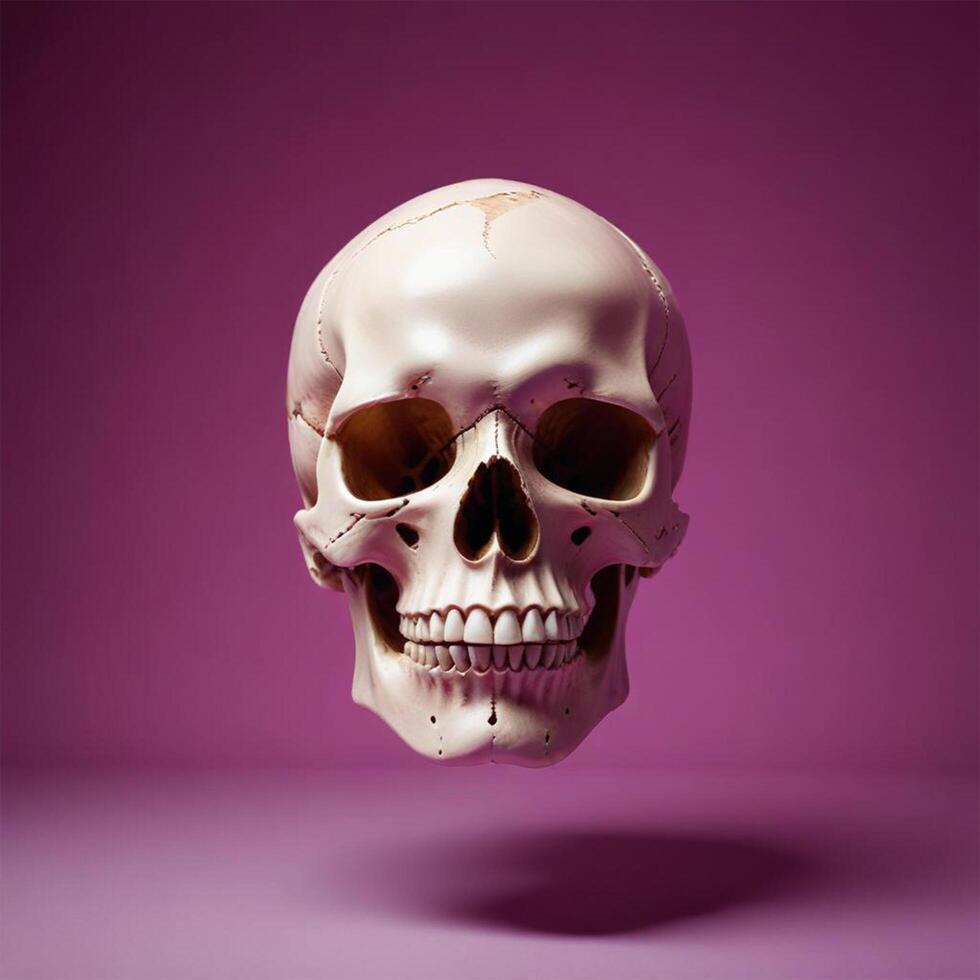 skull with plain background photo
