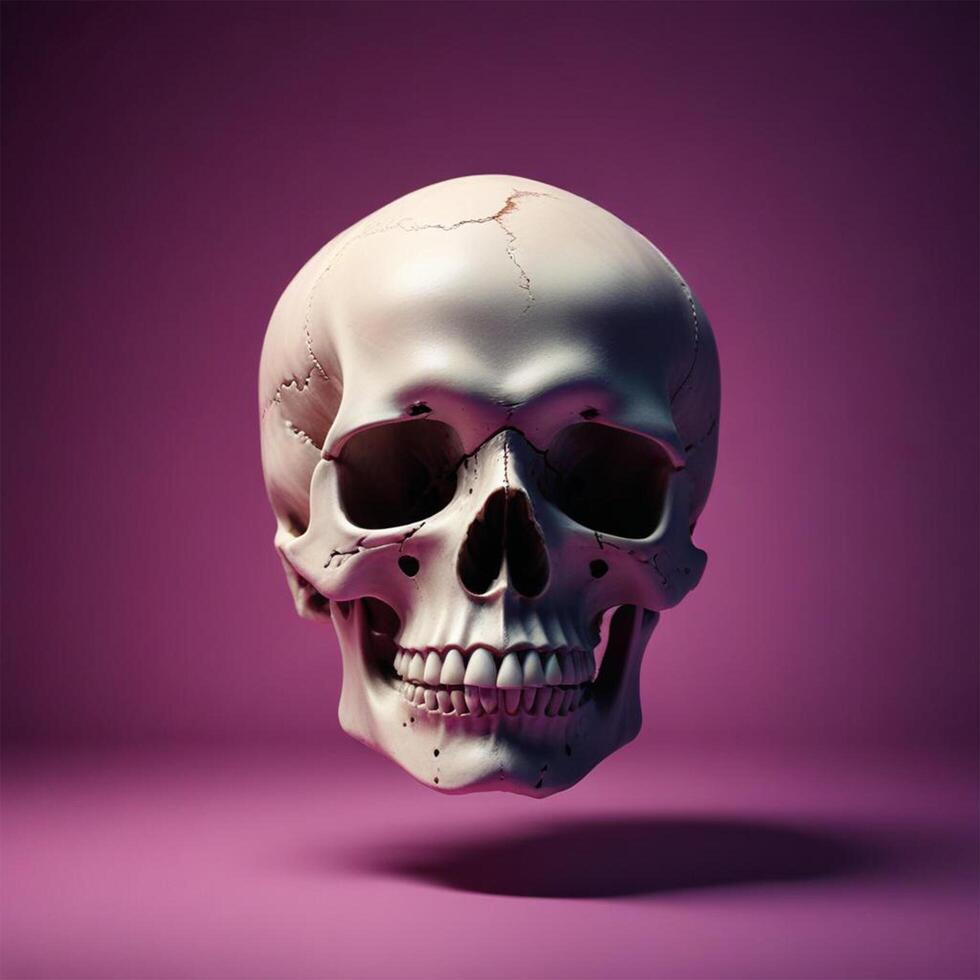 skull with plain background photo