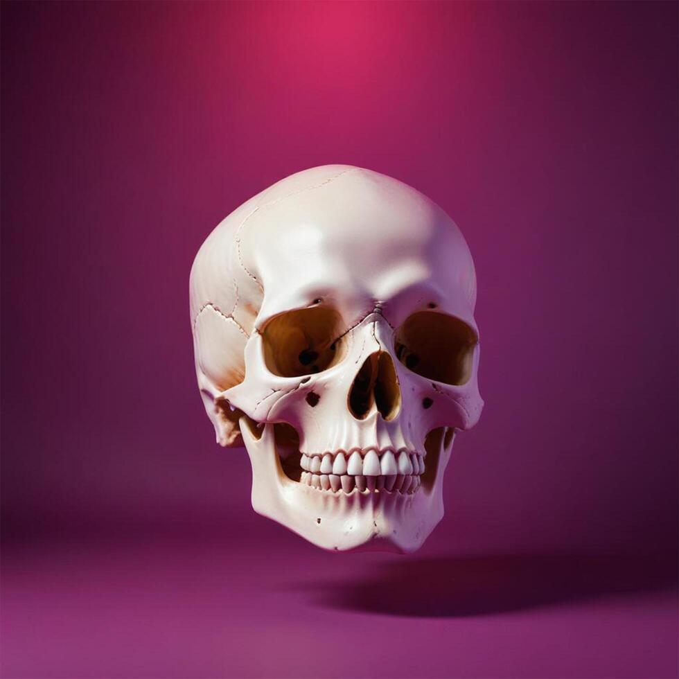 skull with plain background photo
