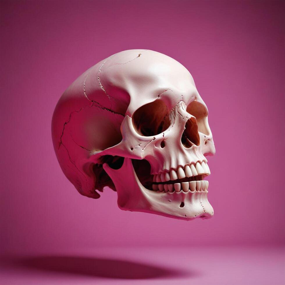 skull with plain background photo