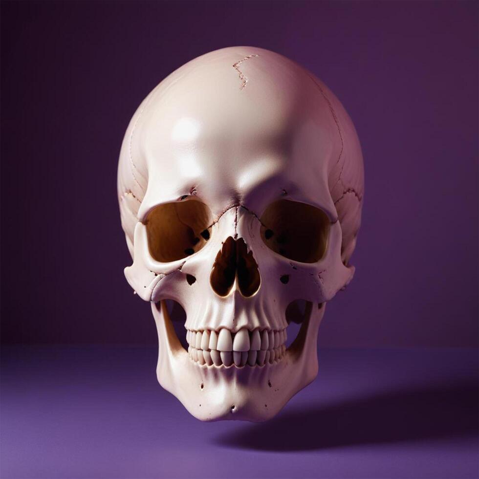 skull with plain background photo