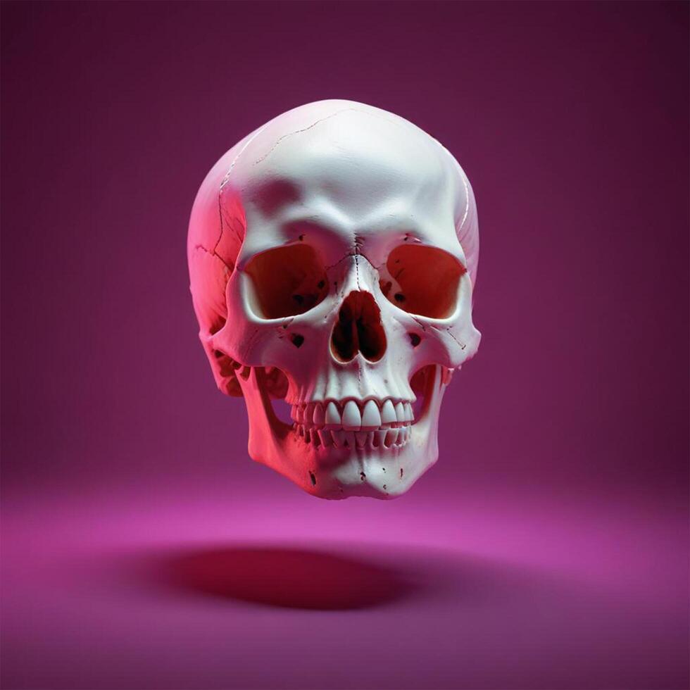 skull with plain background photo