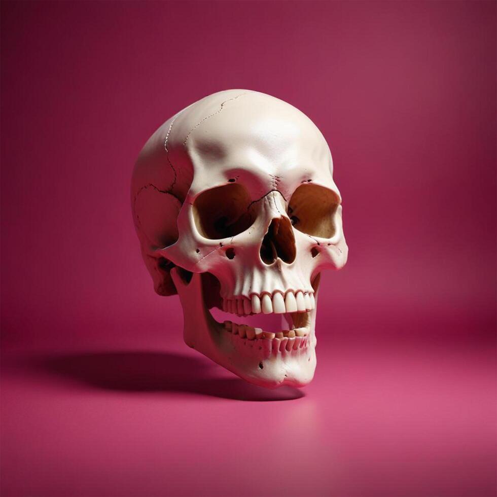 skull with plain background photo