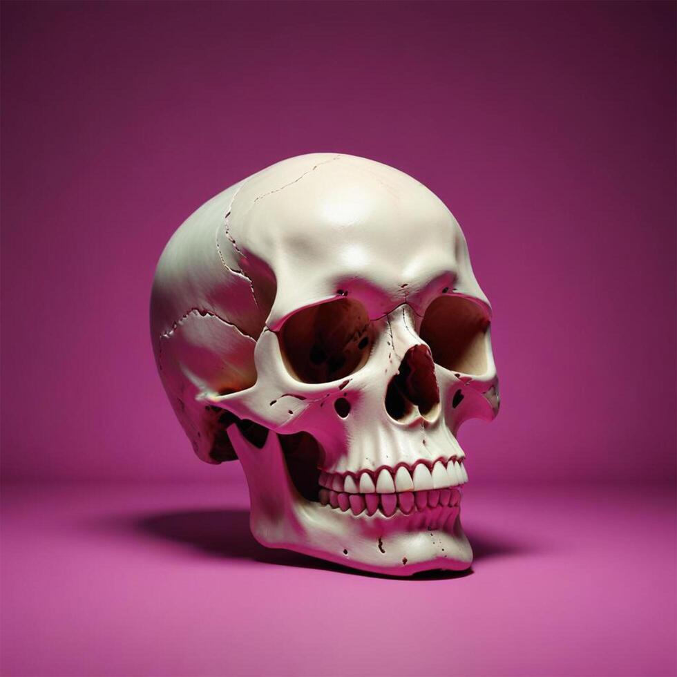 skull with plain background photo