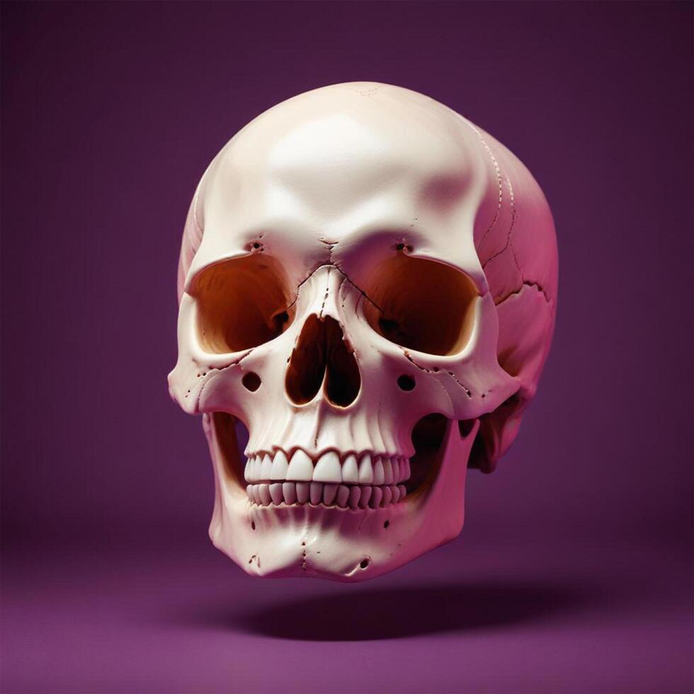 skull with plain background photo