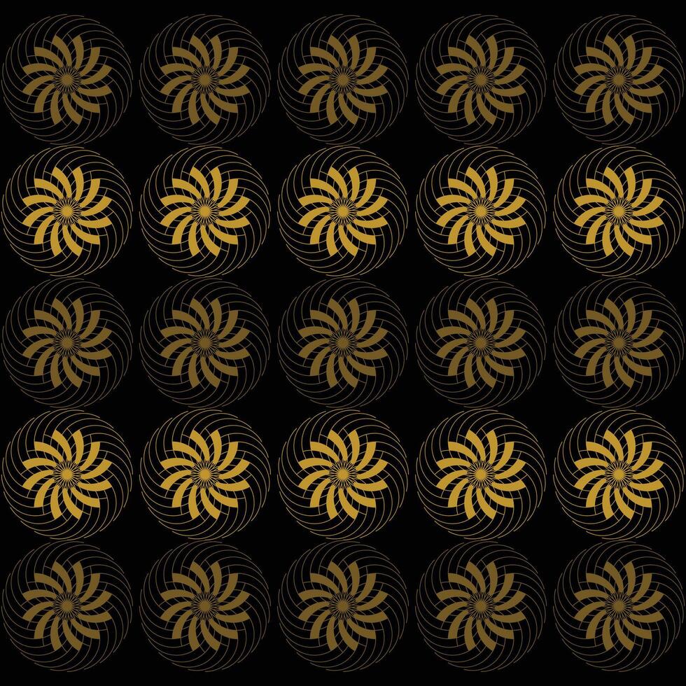 Geometric pattern black glod vector