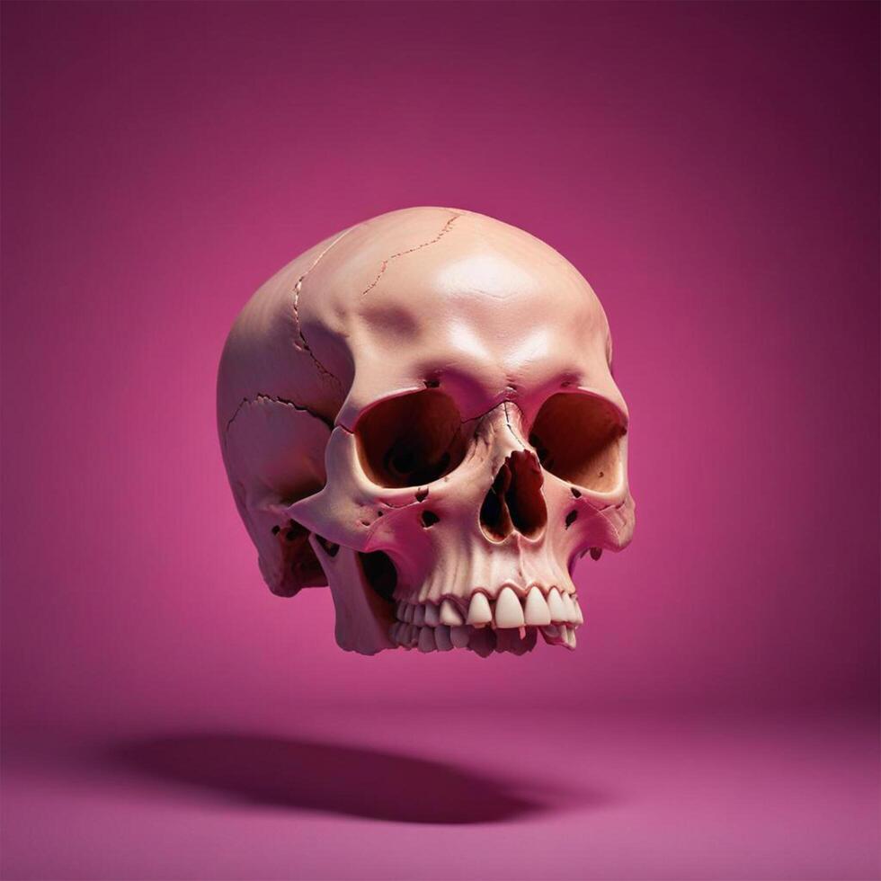 skull with plain background photo