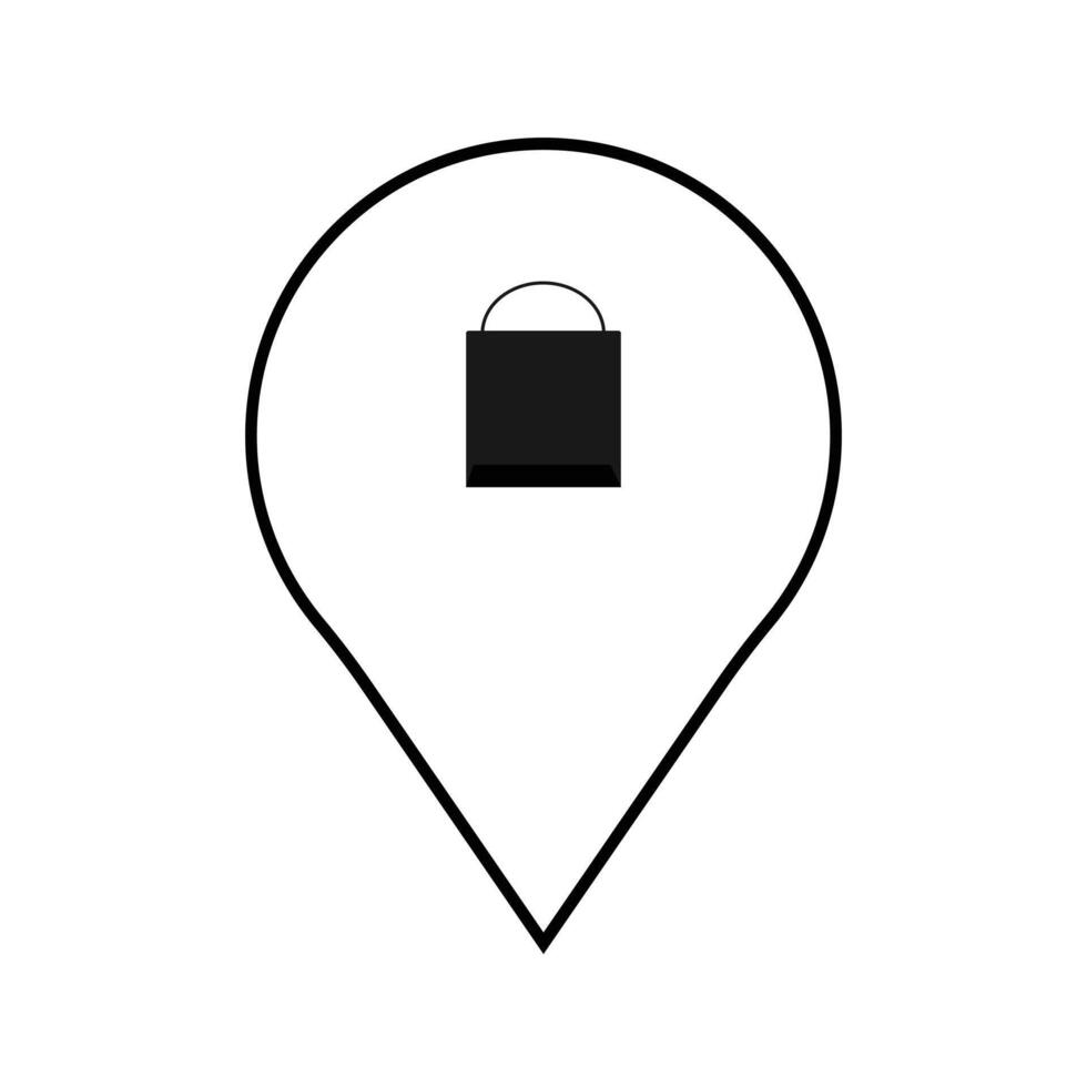 Takeout location icon vector