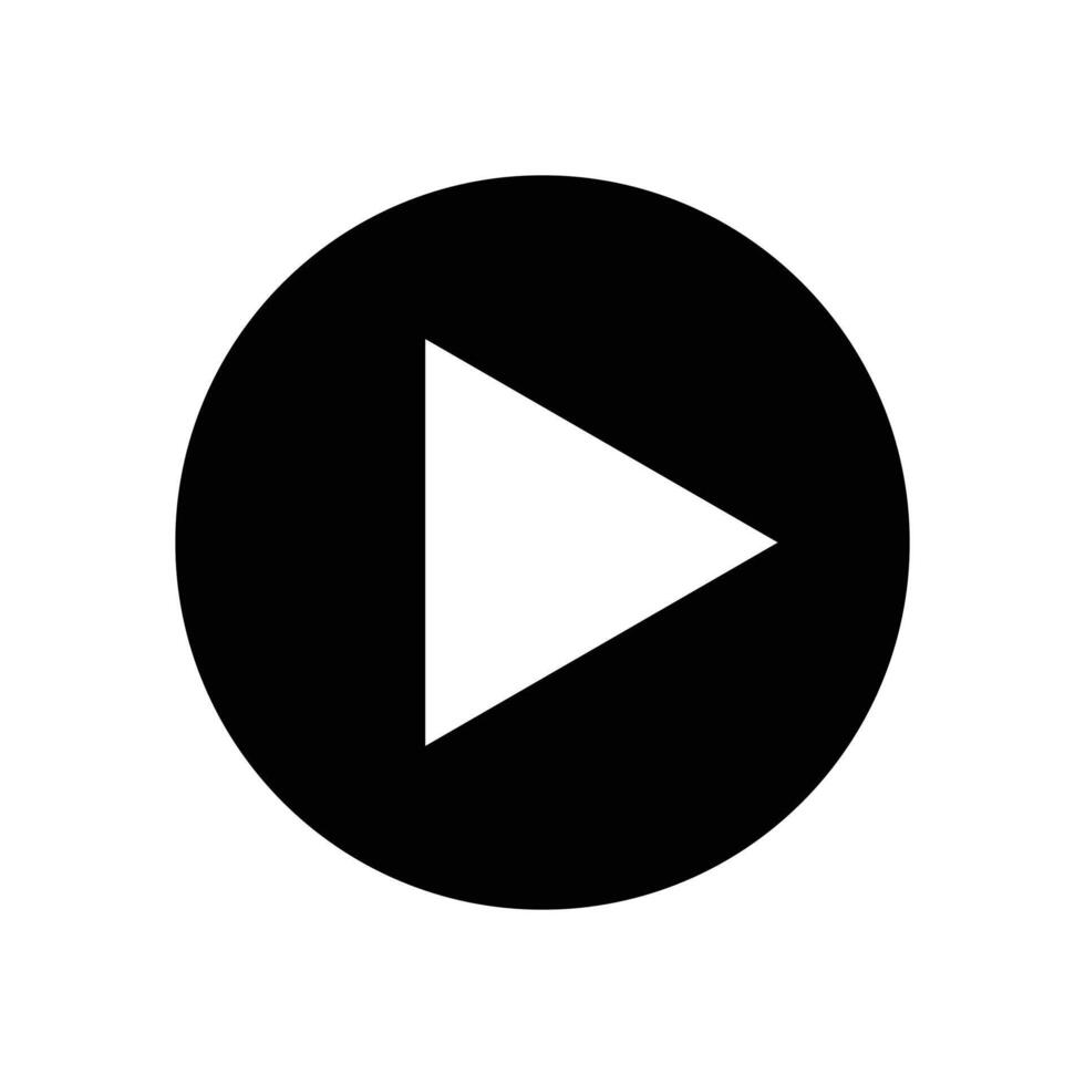 Play button icon vector