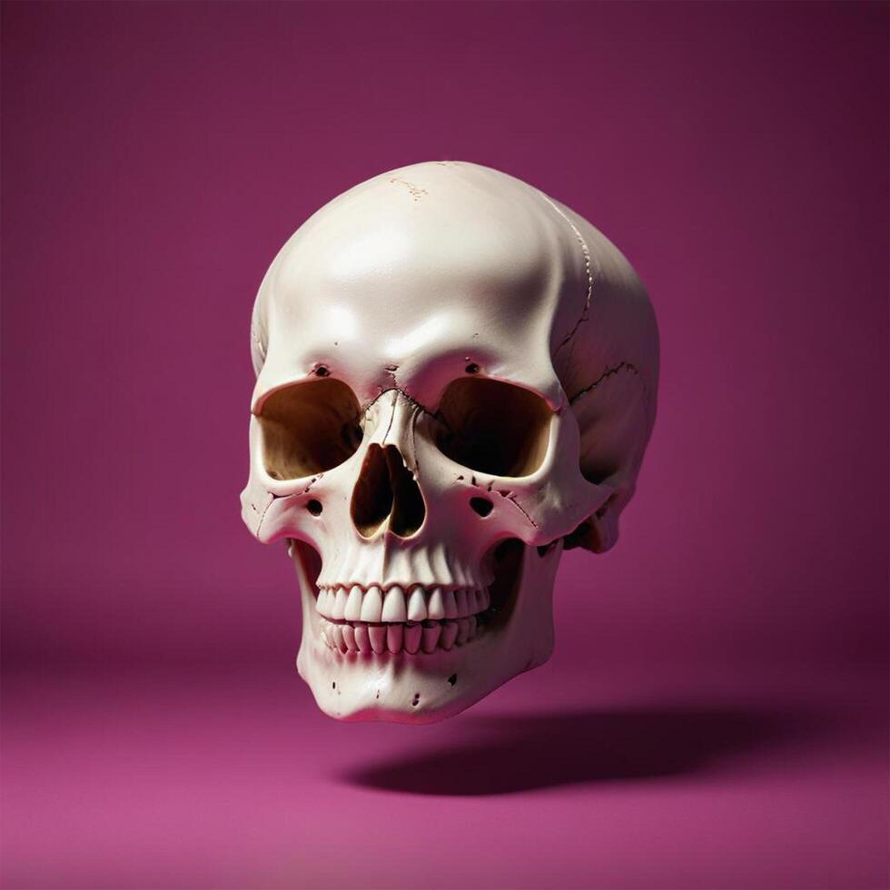 skull with plain background photo