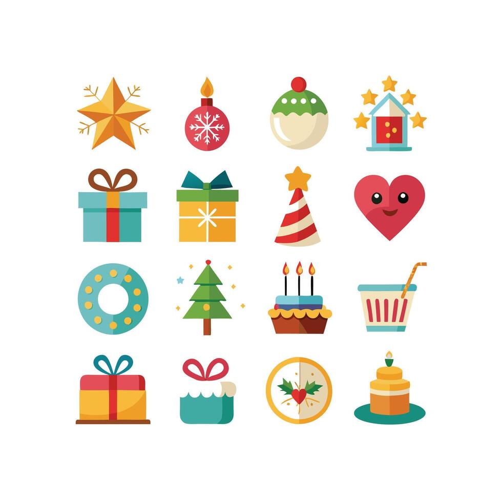 Holiday and Event Icon Set Collection IllustrationHoliday and Event Icon Set Collection Illustration vector