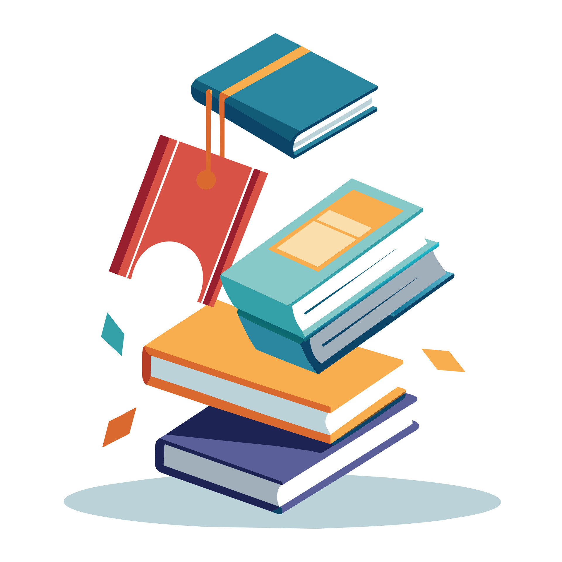 Book stack Illustration concept 47579581 Vector Art at Vecteezy