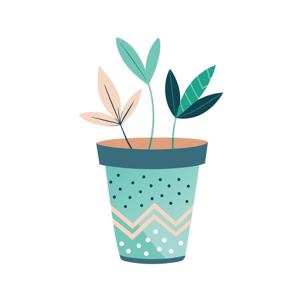 Flowerpot Houseplant Illustration vector