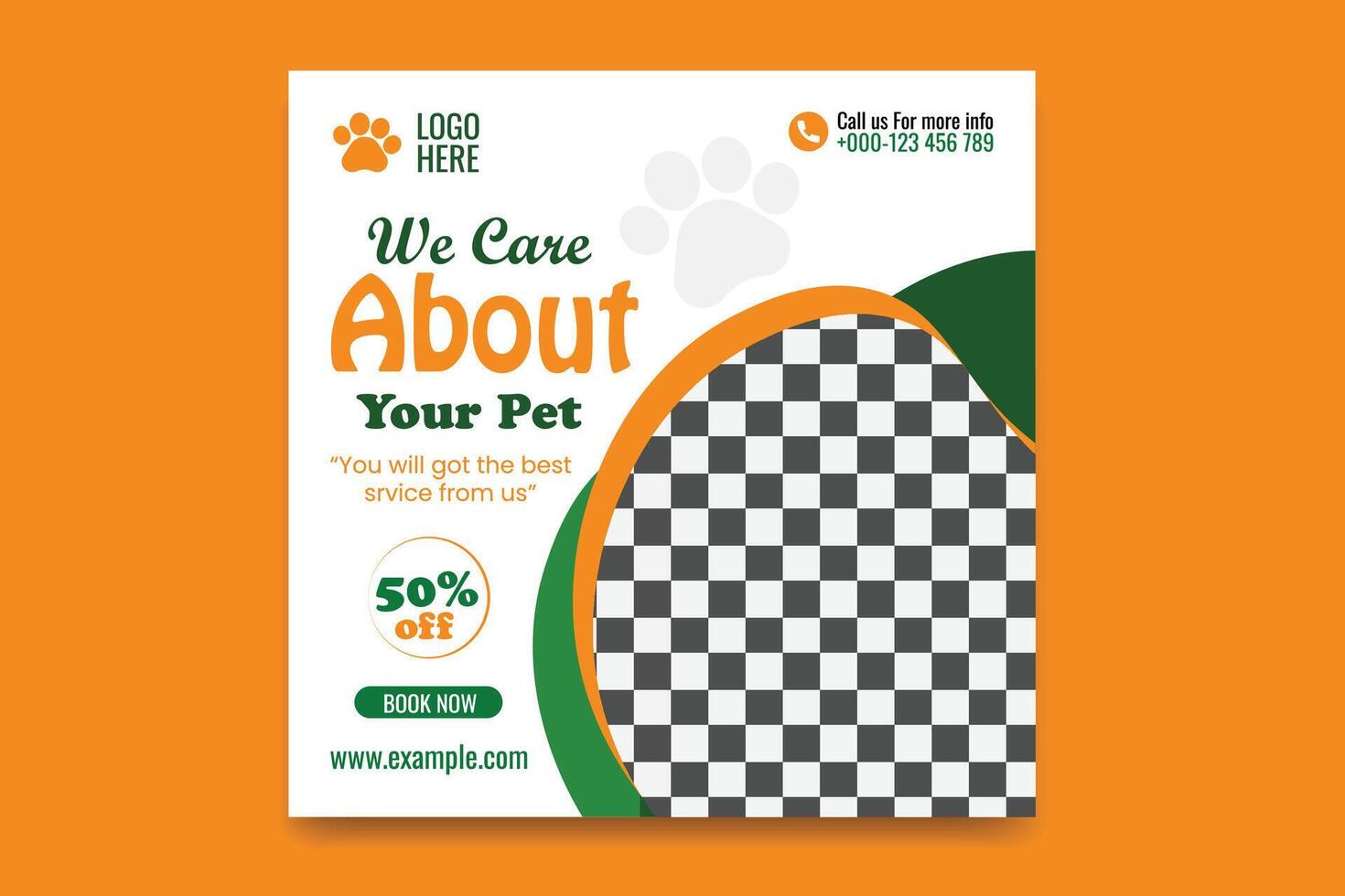 New social media template pet social media post design flyer premium web banner vector