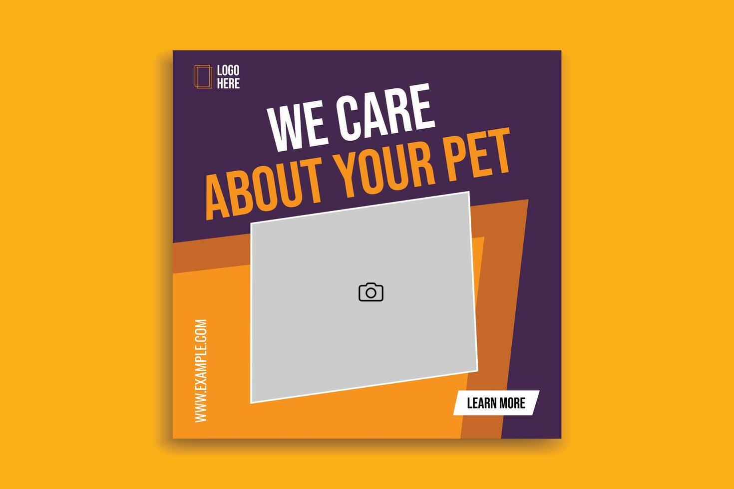 New social media template pet social media post design flyer premium web banner vector