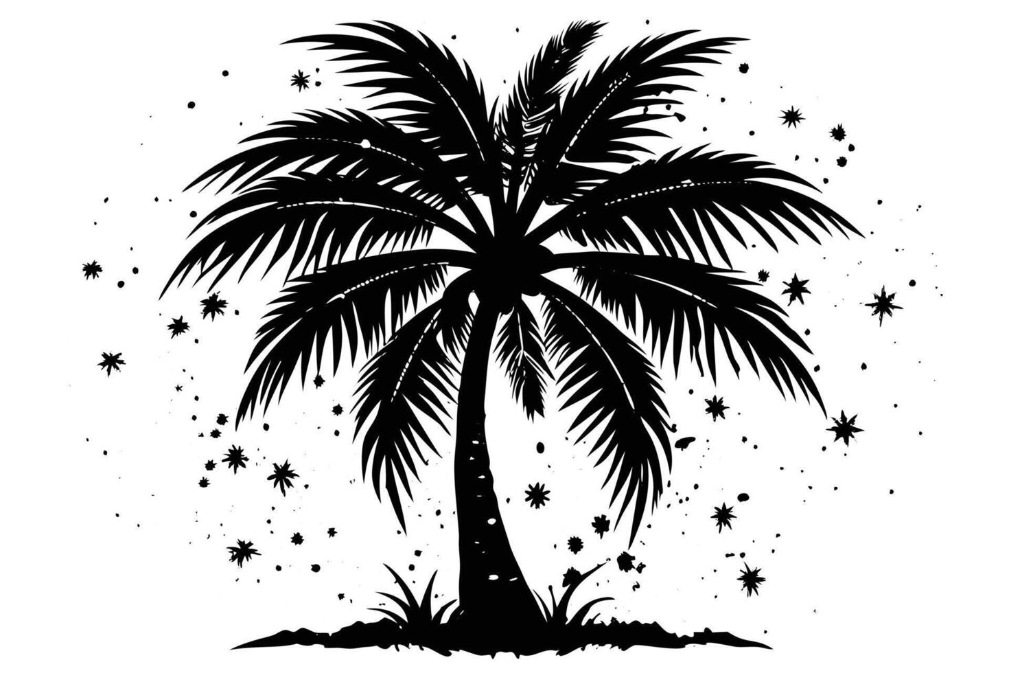 Palm - Minimalist and Flat Logo vector
