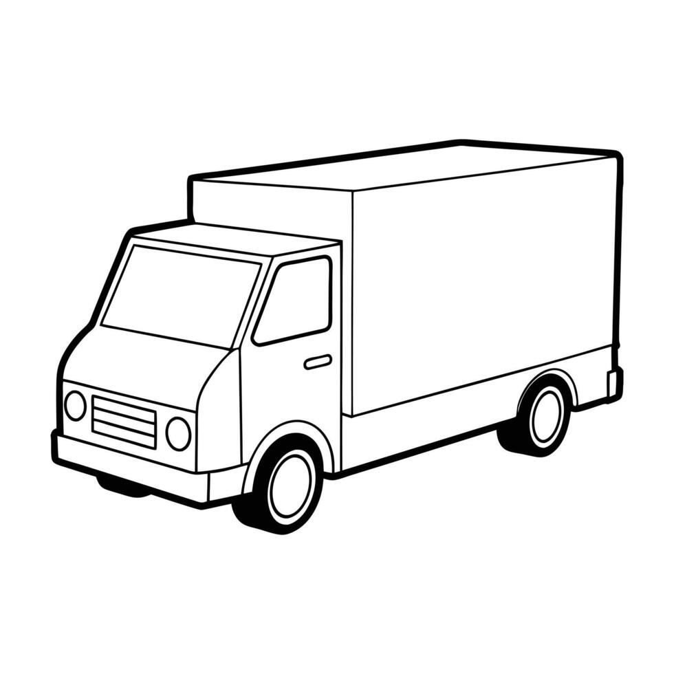 Realistic Truck Illustration vector