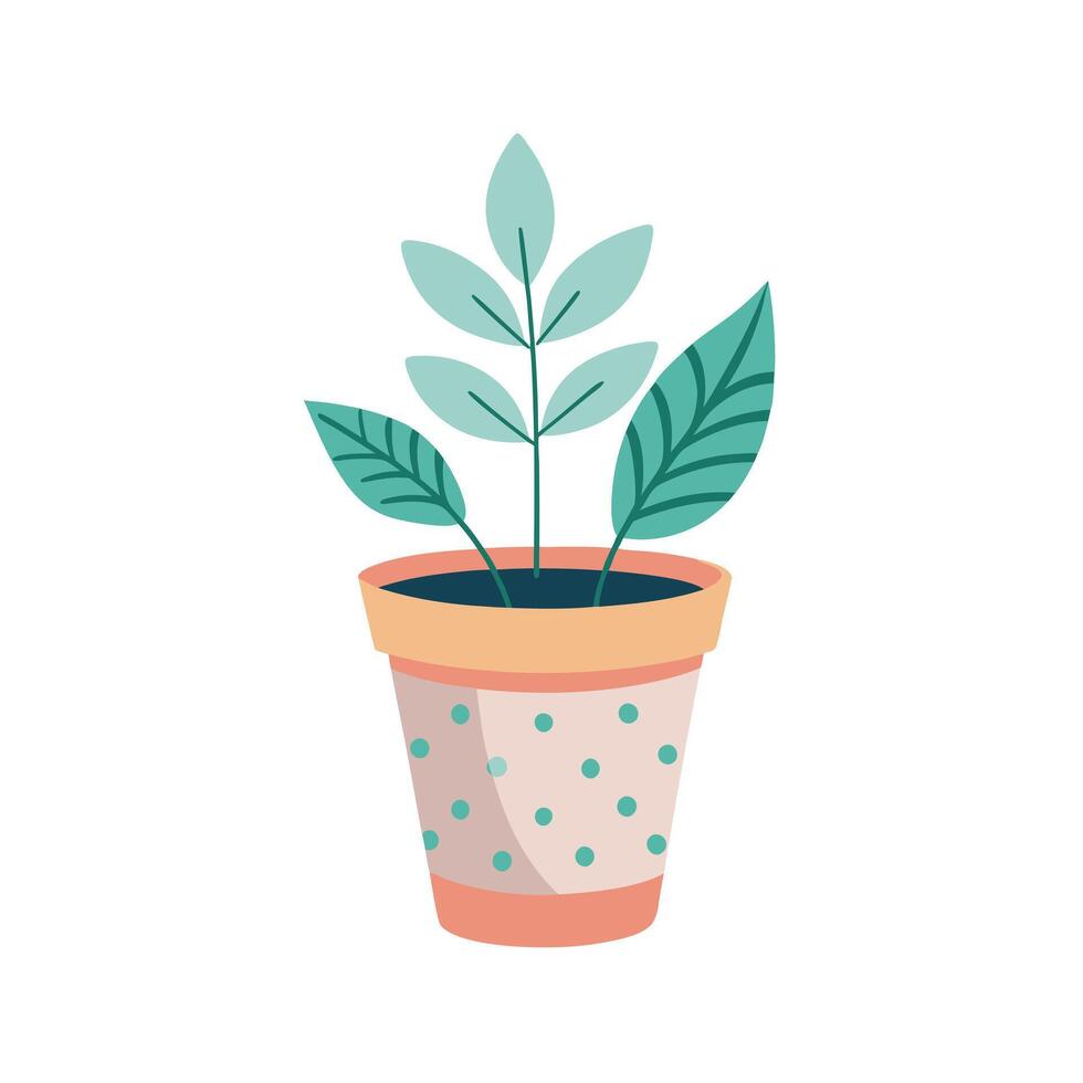 Flowerpot Houseplant Illustration vector