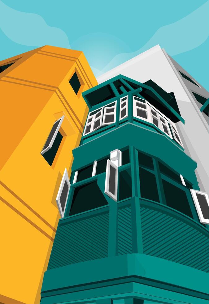 Beautiful home scene vector