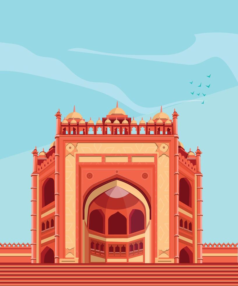Fatehpur sikri india vector