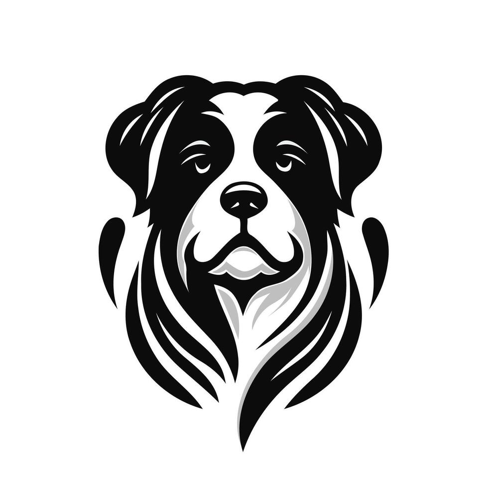A great dane dog breed head isolated on transparent background. Pet. Animals vector