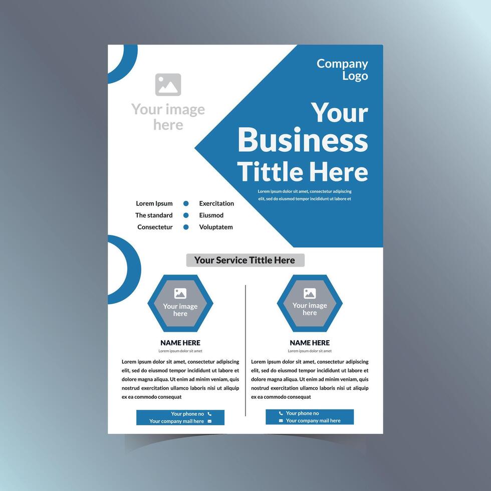 professional Business Marketing Flyer Template Design vector